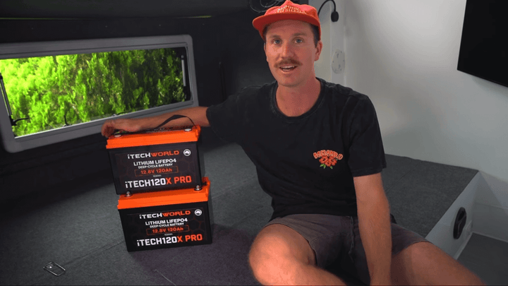 Lil & Jake Install The iTECH120X Lithium Battery System In Their Van