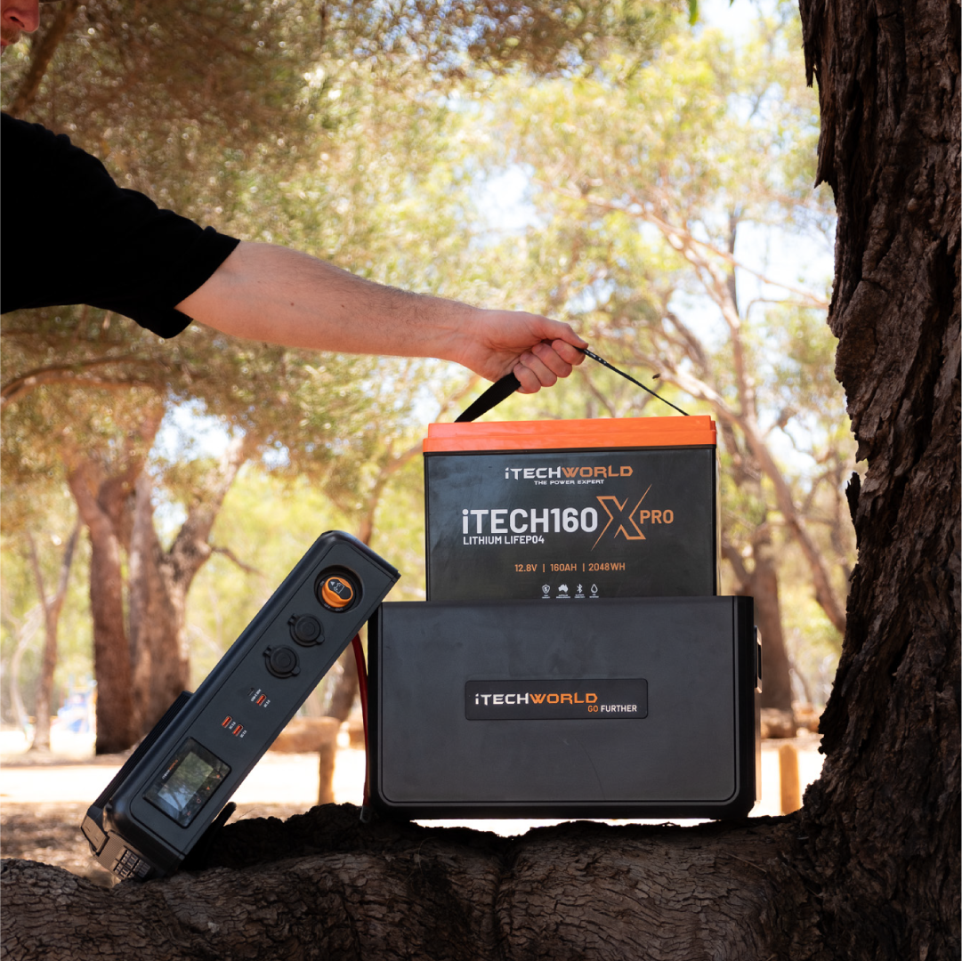 Premium GoFurther | Dual Battery System | with iTECHDCDC40 Battery Charger and iTECH160X PRO Lithium Battery with Bluetooth - iTechworld