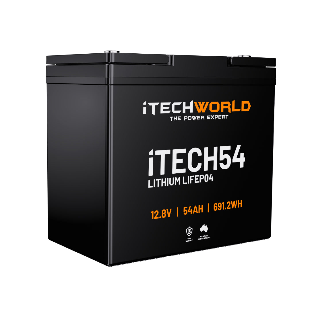 iTECH54 | Deep Cycle Lithium Battery | LiFePO4 54Ah - iTechworld