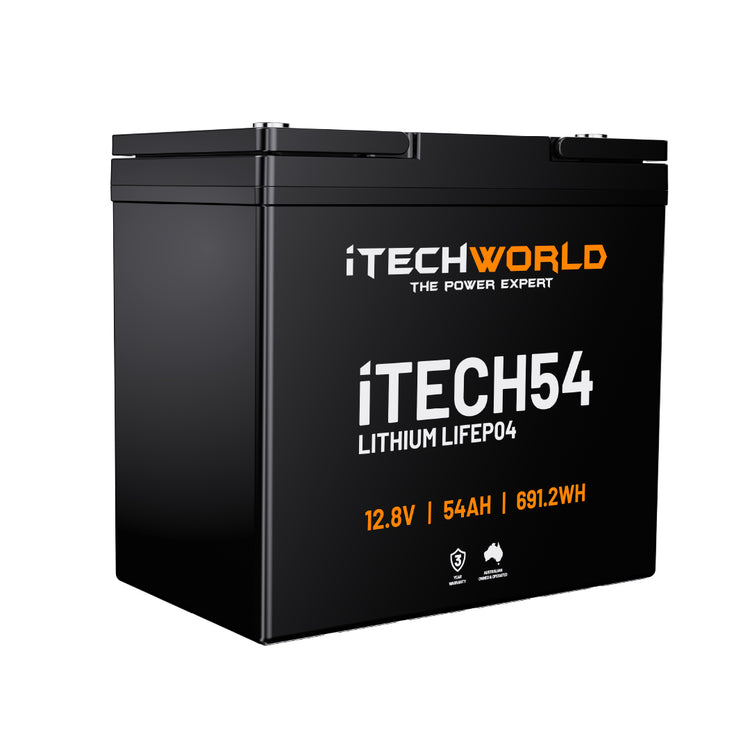 iTECH54 | Deep Cycle Lithium Battery | LiFePO4 54Ah - iTechworld