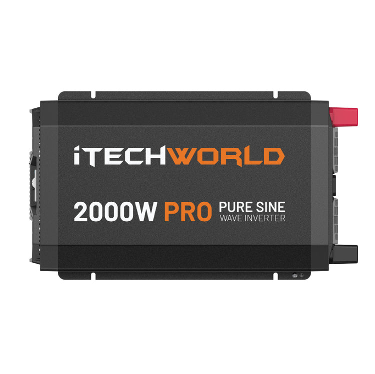 2000W PRO | Pure Sine Wave Inverter | with ATS and RCD - iTechworld