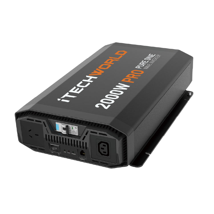 2000W PRO | Pure Sine Wave Inverter | with ATS and RCD - iTechworld
