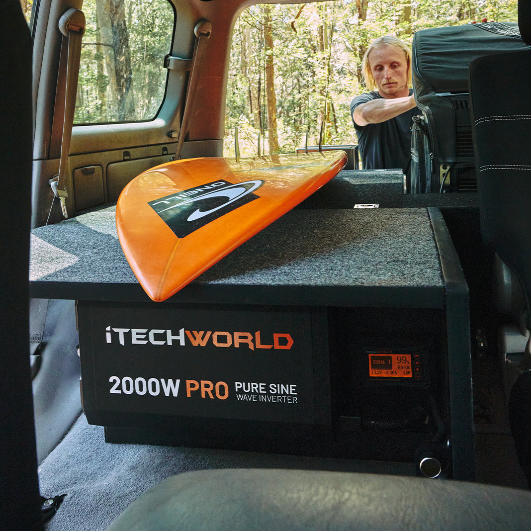 2000W PRO | Pure Sine Wave Inverter | with ATS and RCD - iTechworld