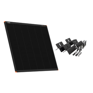 The iTechworld 250W Short Hard Frame Solar Panel Bundle with mounting brackets is shown, including brackets, screws, bolts, and washers from iTechworld, all displayed on a white background.