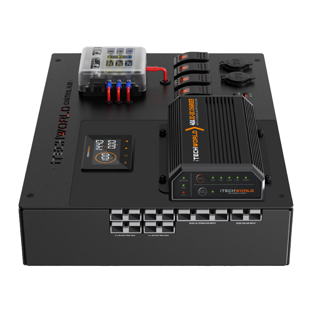 iTechworld | Premium Control Hub | with 40A DCDC Charger and 500A Shunt - iTechworld