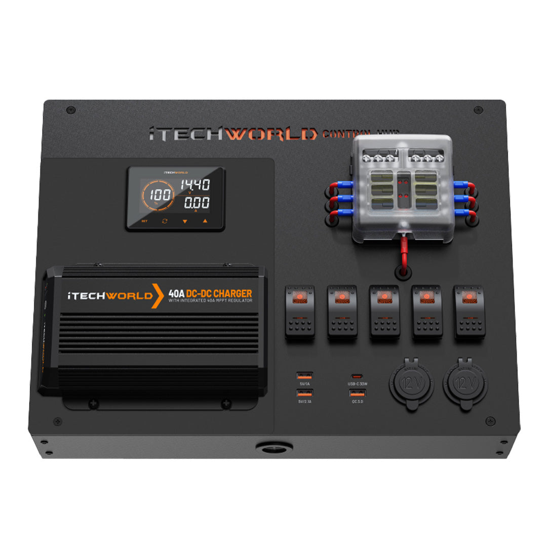 iTechworld | Premium Control Hub | with 40A DCDC Charger and 500A Shunt - iTechworld