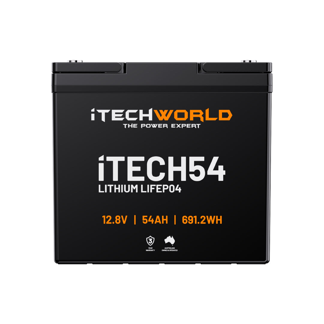iTECH54 | Deep Cycle Lithium Battery | LiFePO4 54Ah - iTechworld