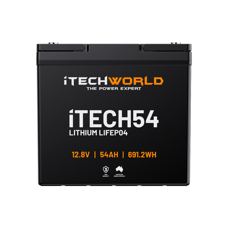 iTECH54 | Deep Cycle Lithium Battery | LiFePO4 54Ah - iTechworld