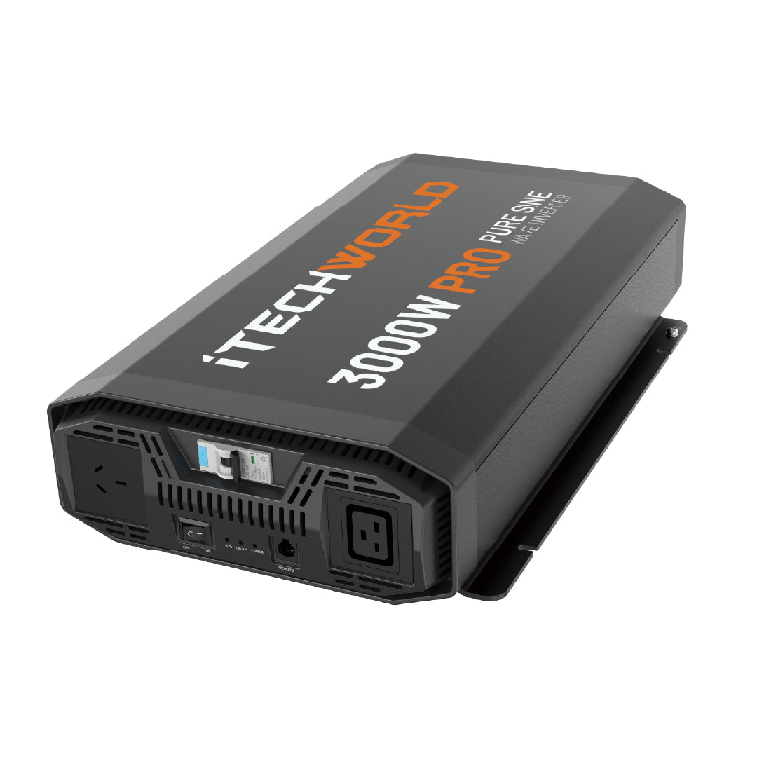 3000W PRO | Pure Sine Wave Inverter | with ATS and RCD - iTechworld