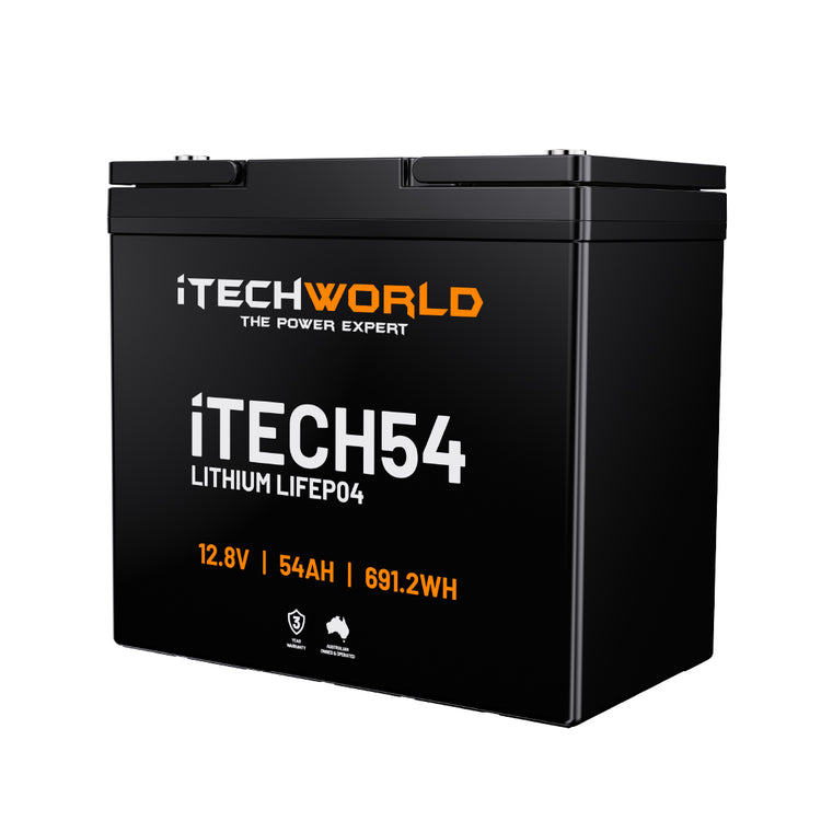 iTECH54 | Deep Cycle Lithium Battery | LiFePO4 54Ah - iTechworld