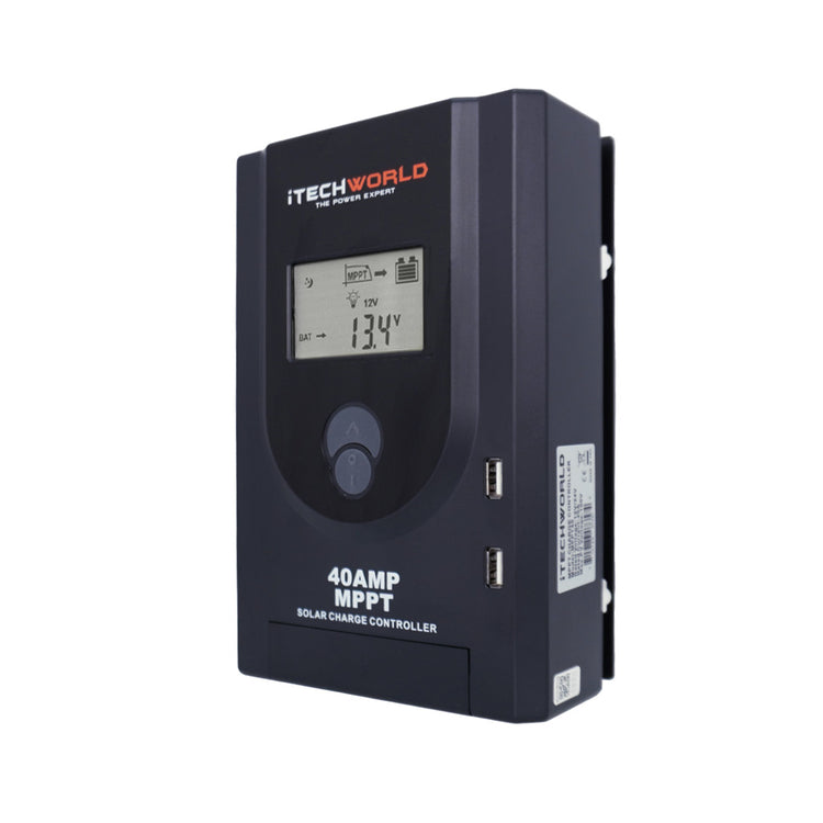 iTechworld | MPPT Solar Charge Controller | 40A 12/24V - iTechworld