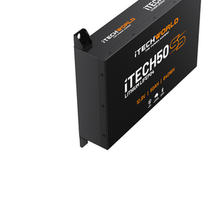 iTECH50SS | Super Slim Deep Cycle Lithium Battery | with Bluetooth LiFePO4 50Ah - iTechworld