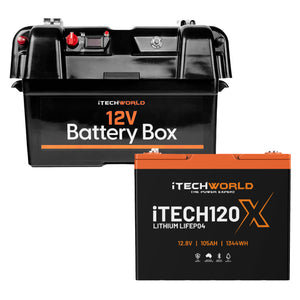 iTECH120X and Battery Box | Dual Battery System | 105Ah - iTechworld