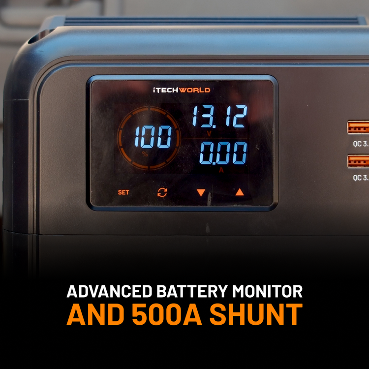 Premium GoFurther | Dual Battery System | with iTECHDCDC40 Battery Charger and iTECH120X PRO Lithium Battery with Bluetooth - iTechworld