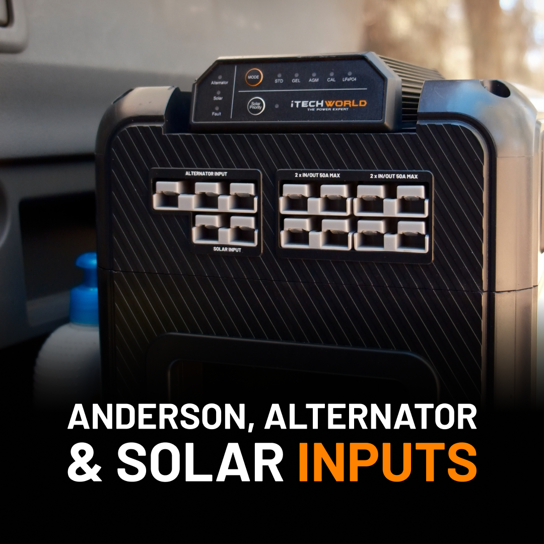 Premium GoFurther | Dual Battery System | with iTECHDCDC40 Battery Charger and iTECH120X PRO Lithium Battery with Bluetooth - iTechworld