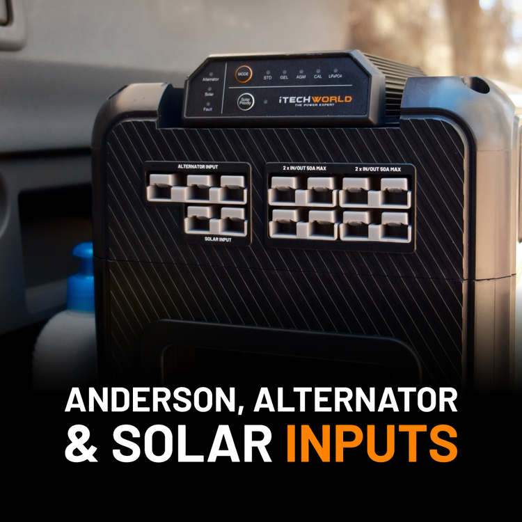 Premium GoFurther | Dual Battery System | with iTECHDCDC40 Battery Charger and iTECH120X PRO Lithium Battery with Bluetooth - iTechworld