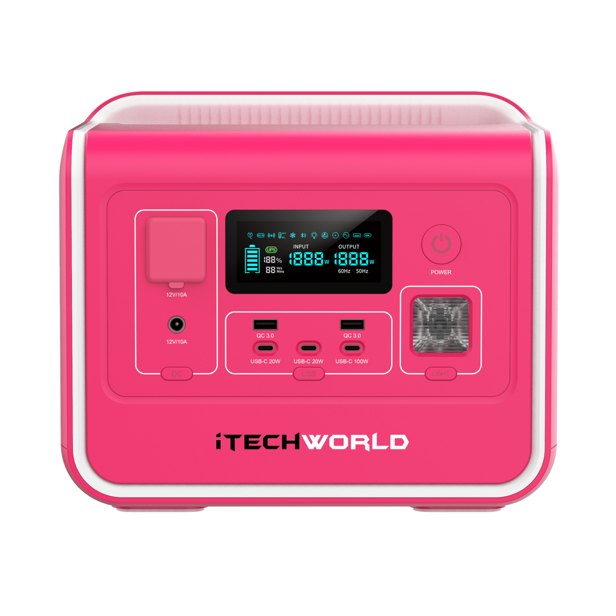 Limited Edition Pink PS800 | Portable Lithium Power Station | 800W 40Ah - iTechworld