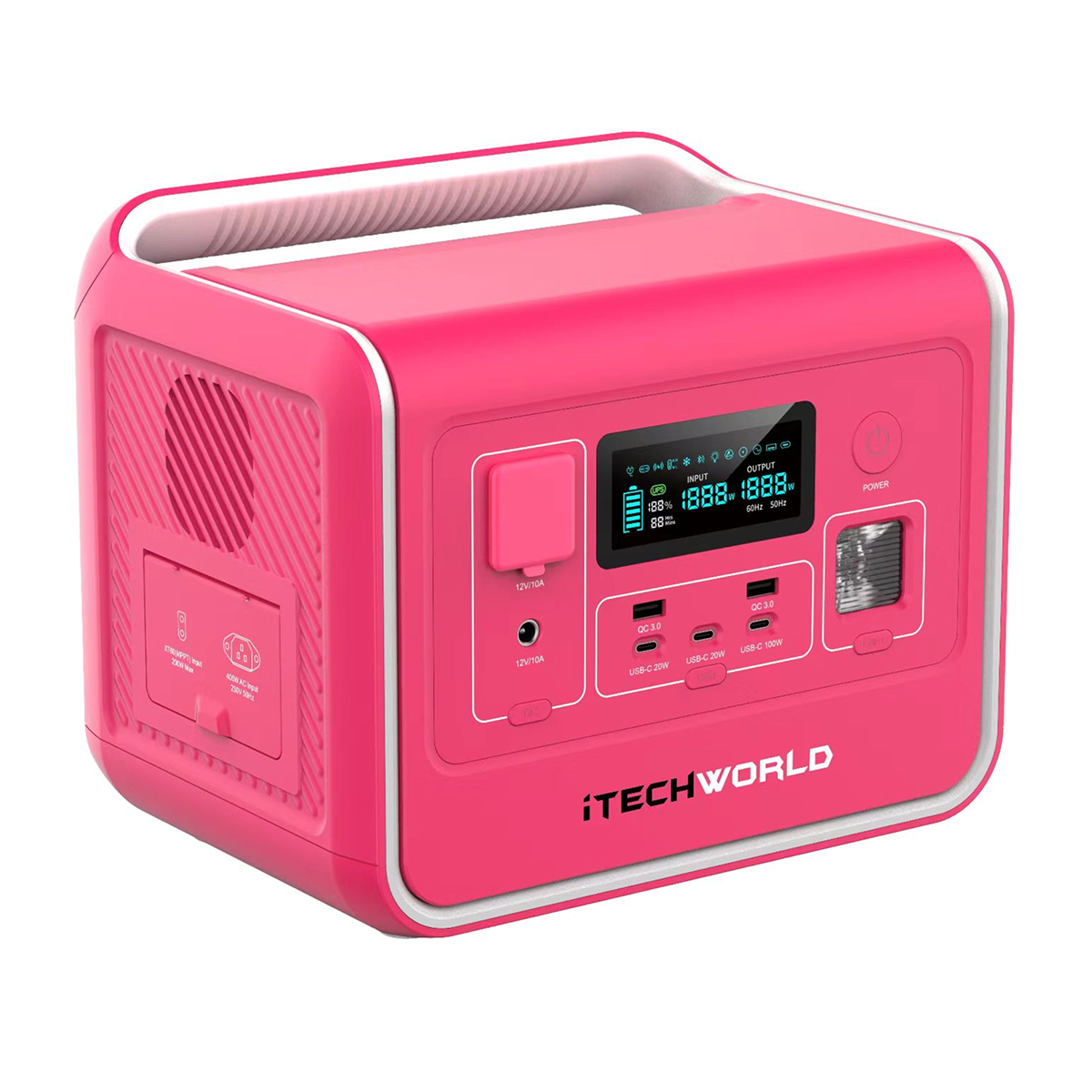 Limited Edition Pink PS800 | Portable Lithium Power Station | 800W 40Ah - iTechworld