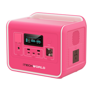 Limited Edition Pink PS800 | Portable Lithium Power Station | 800W 40Ah - iTechworld