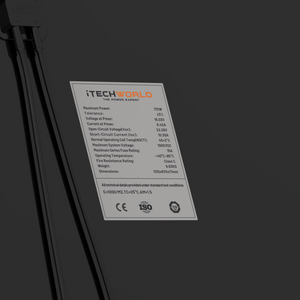 170W | Hard Frame Solar Panel | 22V - iTechworld
