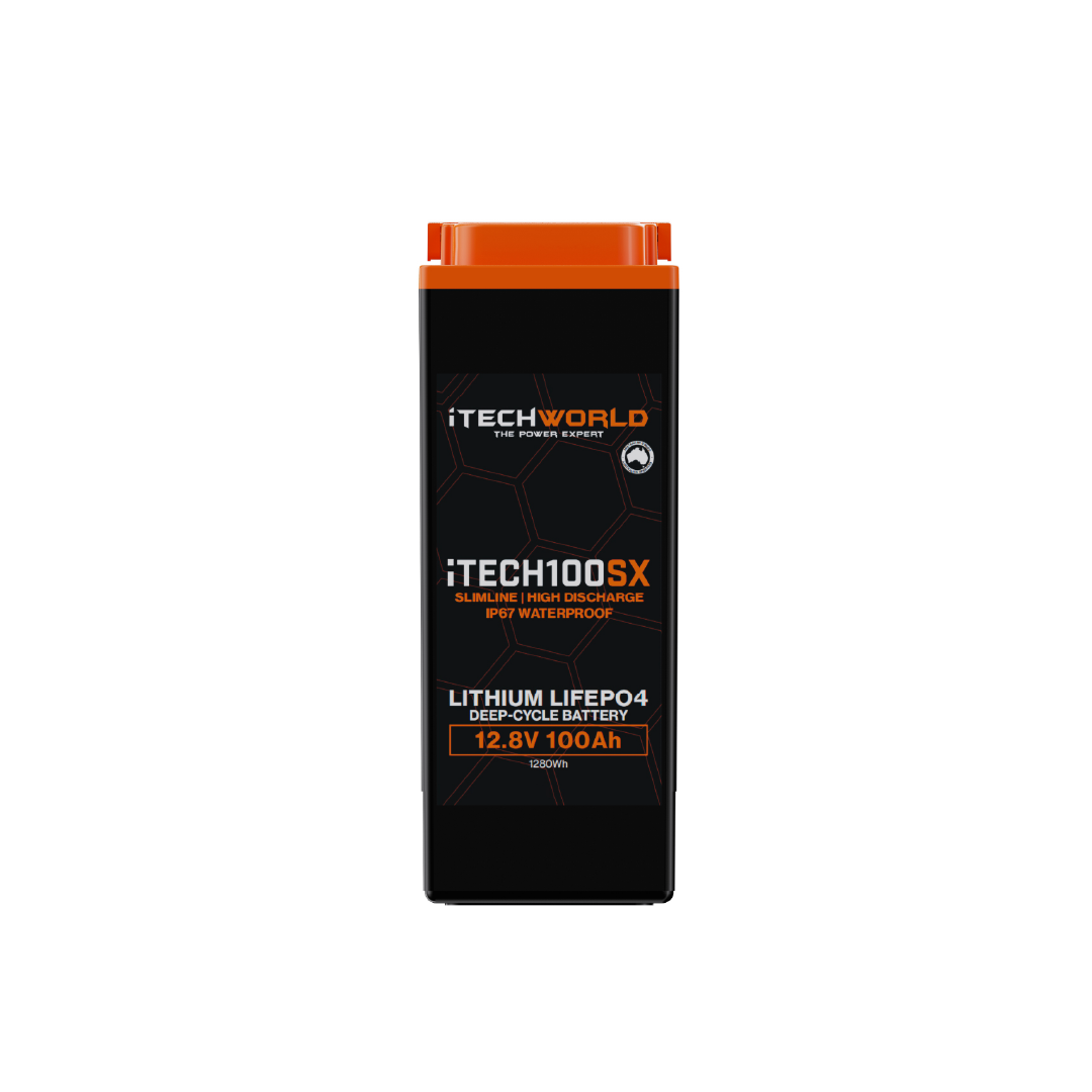 iTECH100SX | Lithium Deep Cycle Slim Battery | LiFePO4 100Ah - iTechworld