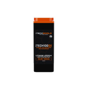 iTECH100SX | Lithium Deep Cycle Slim Battery | LiFePO4 100Ah - iTechworld