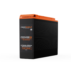 iTECH100SX | Lithium Deep Cycle Slim Battery | LiFePO4 100Ah - iTechworld