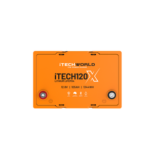 iTECH120X | Deep Cycle Lithium Battery | with Bluetooth LiFePO4 105Ah - iTechworld
