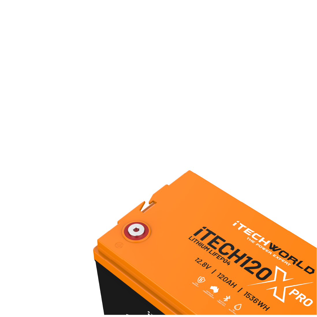 iTECH120X PRO | Deep Cycle Lithium Battery | with Bluetooth LiFePO4 120Ah - iTechworld