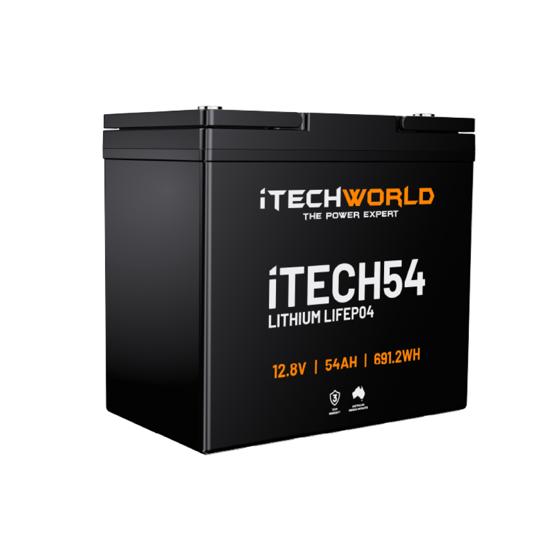 iTECH54 | Deep Cycle Lithium Battery | LiFePO4 54Ah - iTechworld