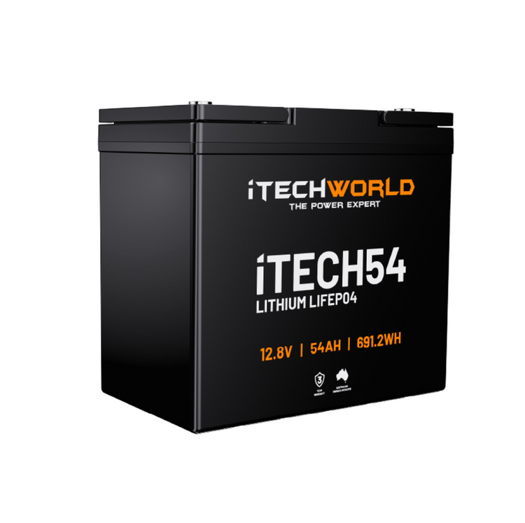 iTECH54 | Deep Cycle Lithium Battery | LiFePO4 54Ah - iTechworld