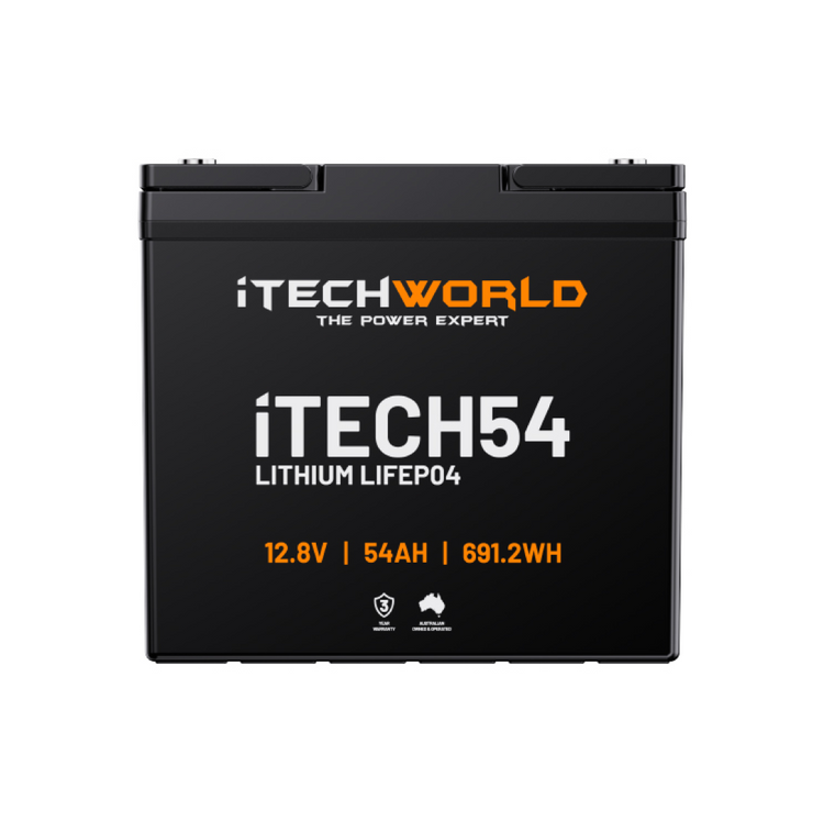 iTECH54 | Deep Cycle Lithium Battery | LiFePO4 54Ah - iTechworld