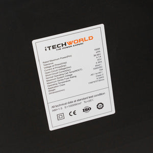 150W Hard Frame Solar Panel High Voltage 42V - iTechworld