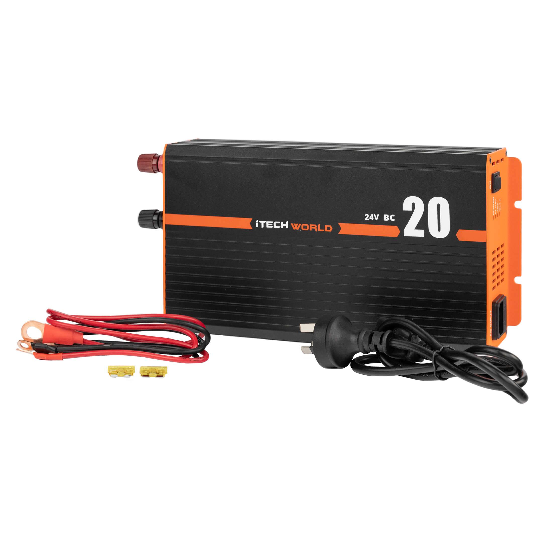 iTECHBC20-24 Battery Charger 20 Amp 24V AC-DC - iTechworld
