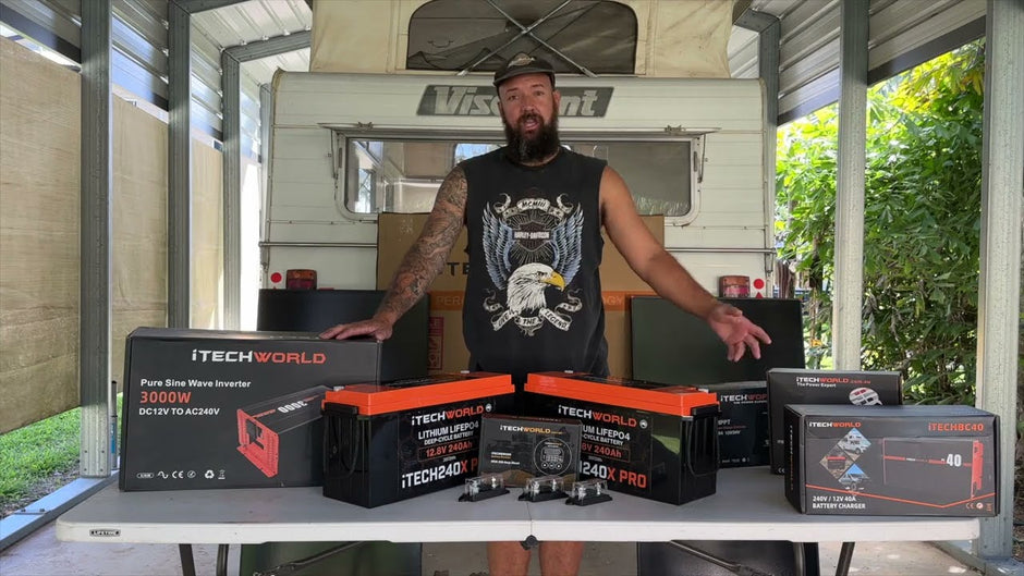 As We Wander Install Their iTechworld 12V Setup In Their Viscount Caravan
