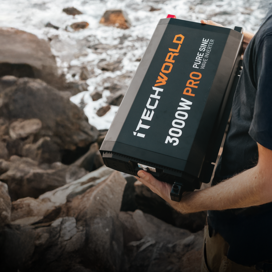 What does the RCD switch and ATS do in an inverter?