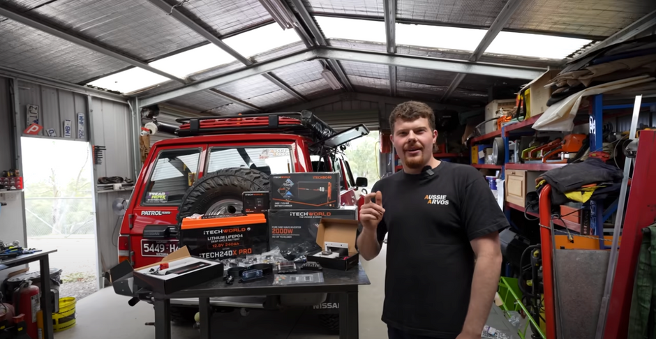 Aussie Arvo's builds a custom 12v Lithium System for their 4WD using iTechworld