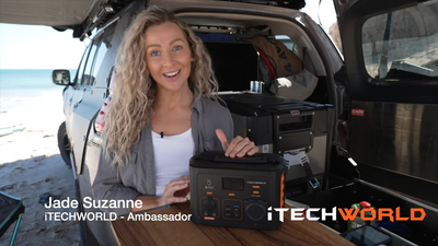 Jade Suzanne Reviews The iTECH300P 25Ah Lithium Portable Power Station