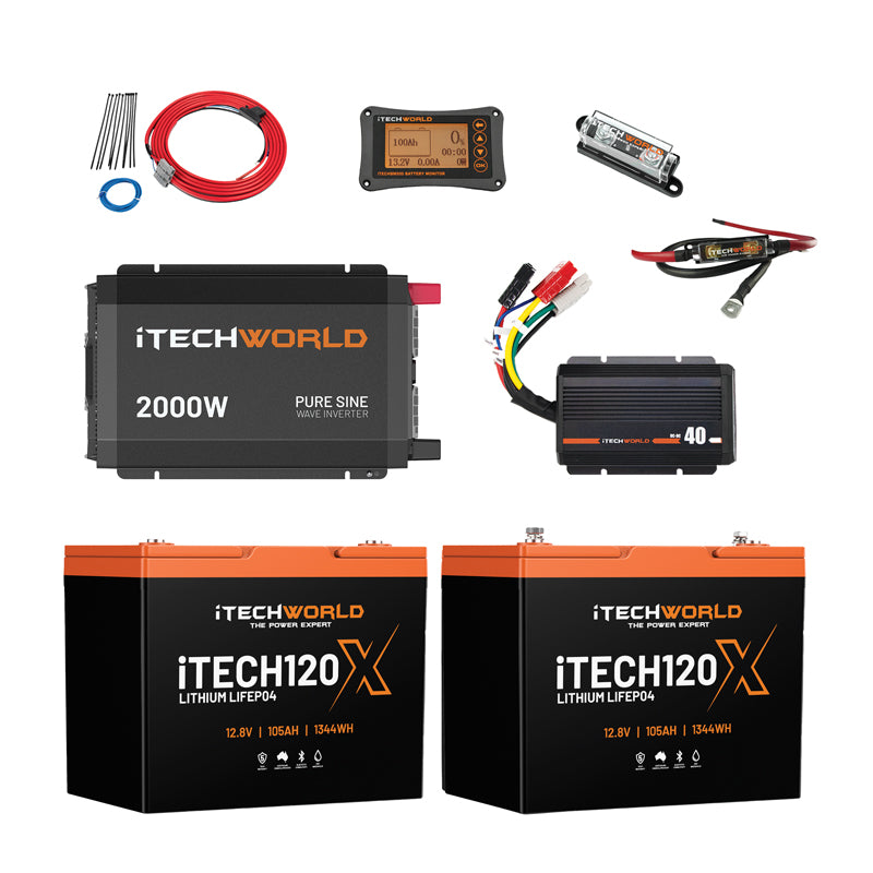 Complete | Lithium 4WD Kit | 210-240Ah - iTechworld