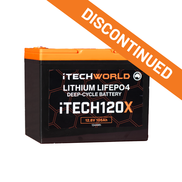 iTECH120X 12v Lithium Deep Cycle Battery LiFePO4