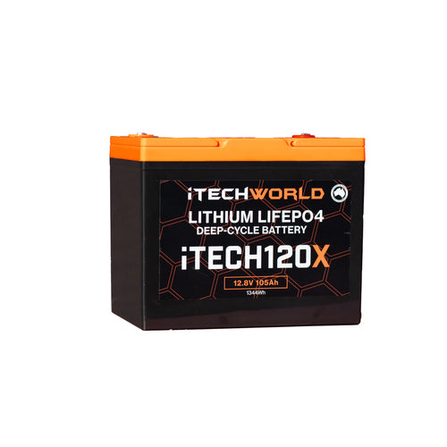 iTECH120X 12v Lithium Deep Cycle Battery LiFePO4