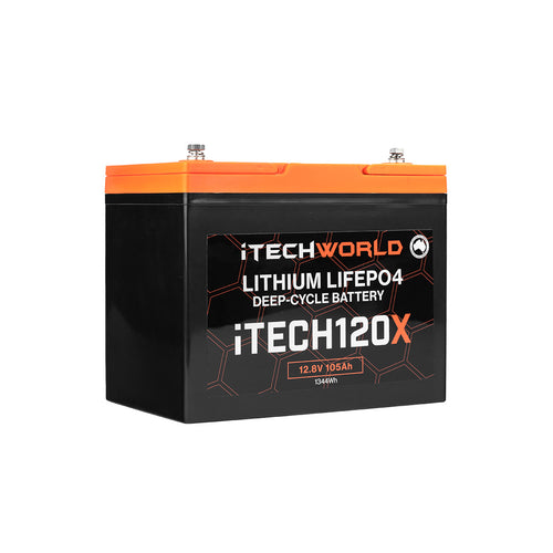 iTECH120X 12v Lithium Deep Cycle Battery LiFePO4