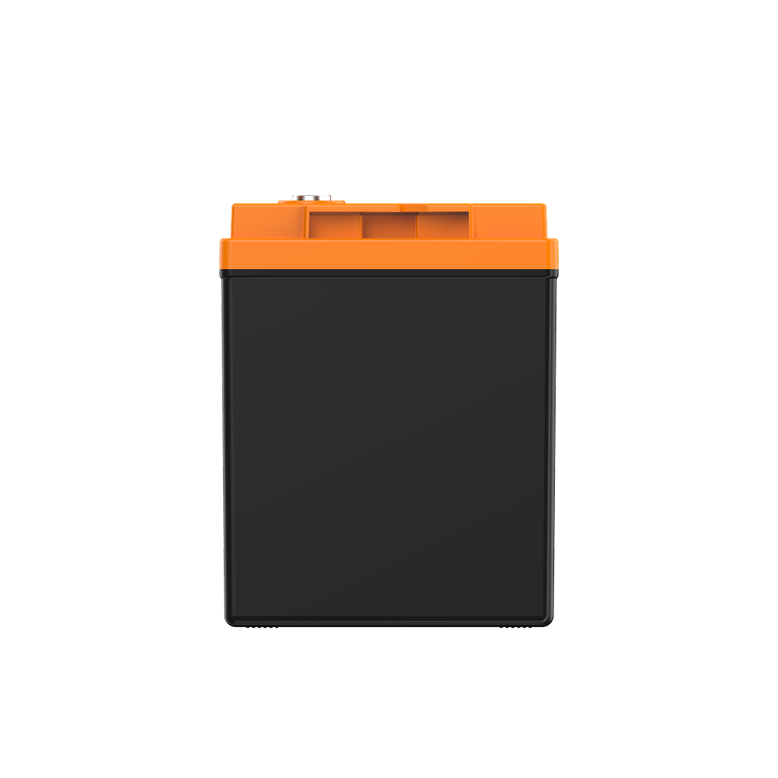 The iTechworld iTECH160X PRO Deep Cycle Lithium Battery (LiFePO4 160Ah) with Bluetooth is rectangular, has a black body, orange top, and metal terminal, and is pictured upright against a plain white background.