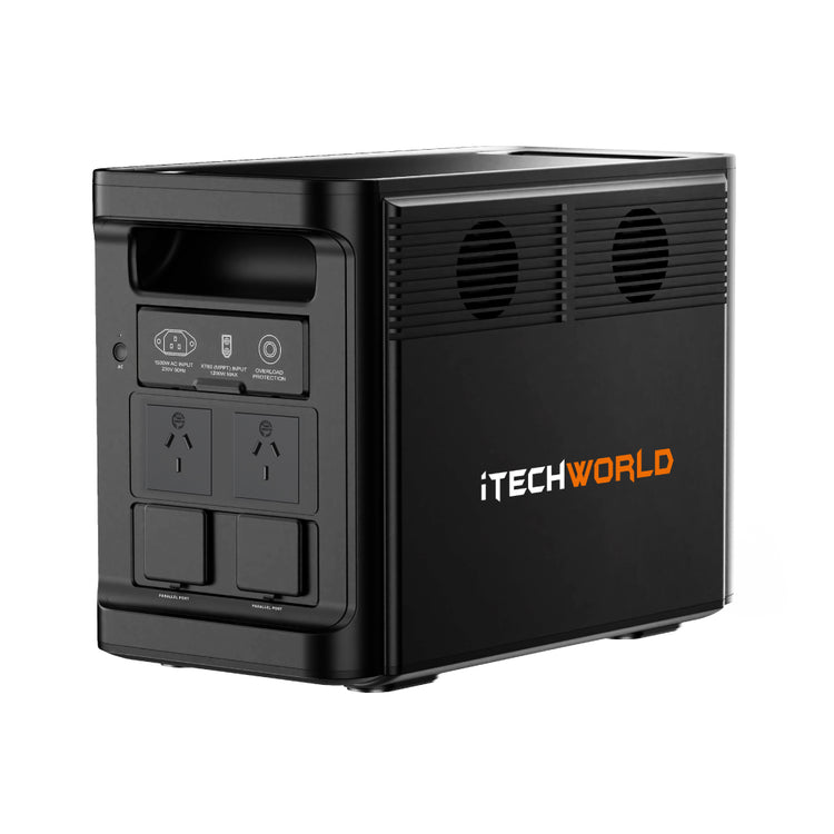 Rear view of the 1800W PRO Portable Lithium Power Station