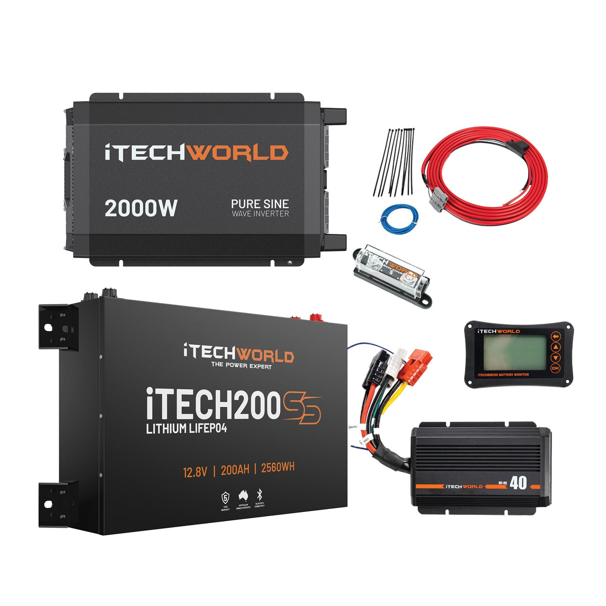 Xitech Complete Slimline 4WD Kit 200Ah