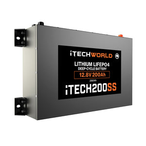 iTECH200SS 200Ah 12v Super Slim Deep Cycle Lithium Battery - iTechworld