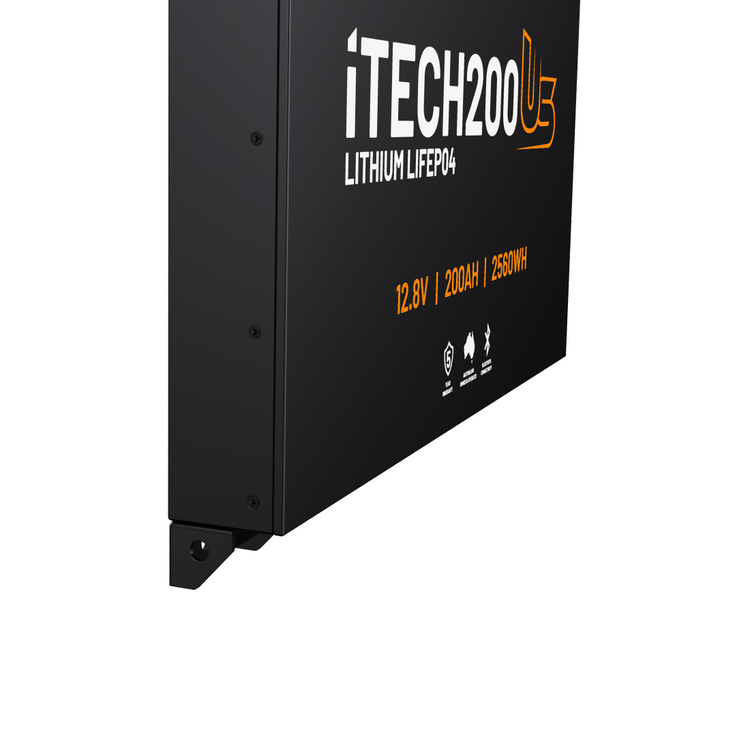 iTECH200US | Ultra Slim Deep Cycle Lithium Battery | with Bluetooth LiFePO4 200Ah - iTechworld