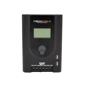 iTechworld 20A 12/24V MPPT Solar Charge Controller - iTechworld