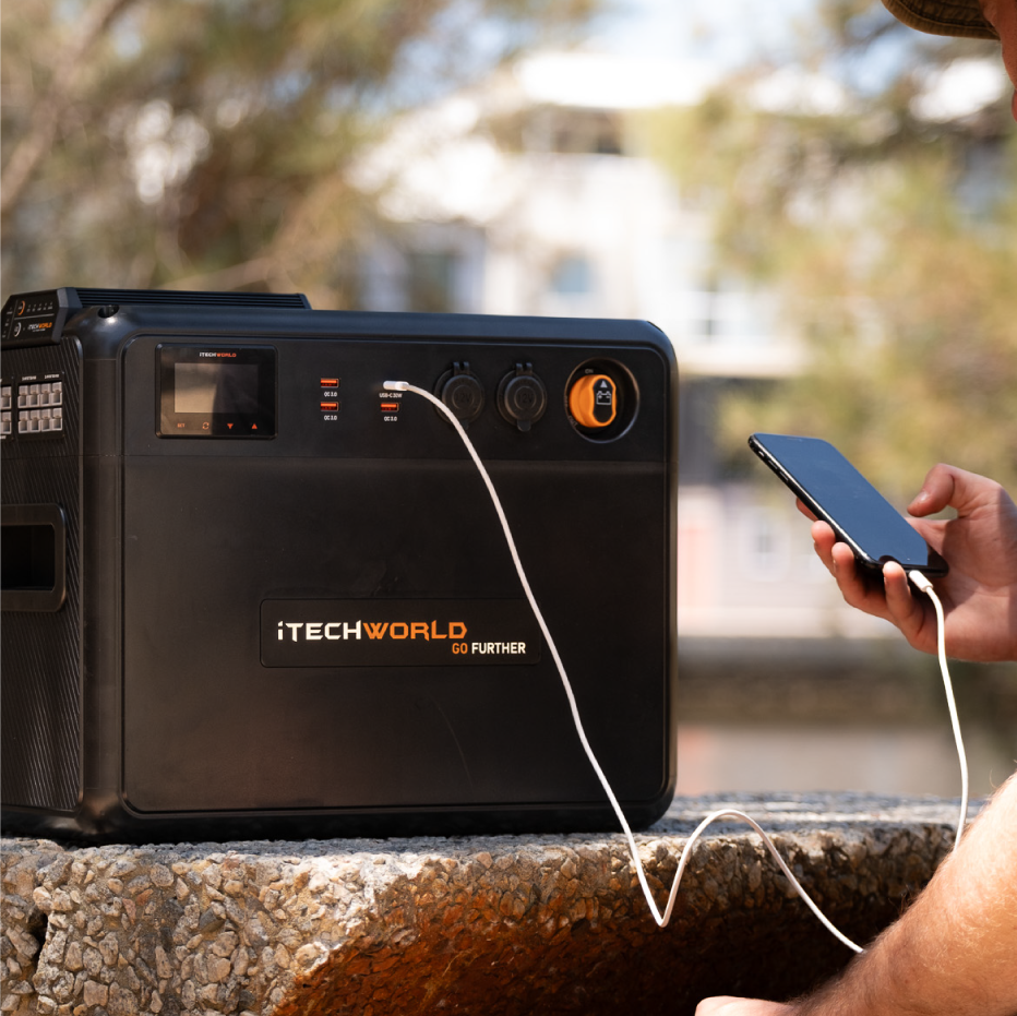 Premium GoFurther | Dual Battery System | with iTECHDCDC40 Battery Charger and iTECH120X PRO Lithium Battery with Bluetooth - iTechworld