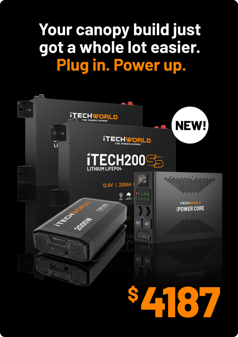 iTechworld | 2000W inverter + Mini Power Core + x2 200SS